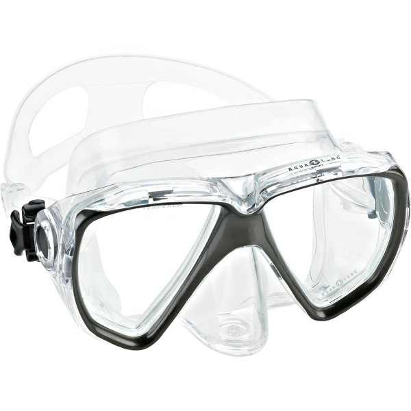 Aqua Lung Dual Tempered Glass Lens Scuba Snorkel Mask, Great for Scuba Diving and Snorkeling Travel Mask