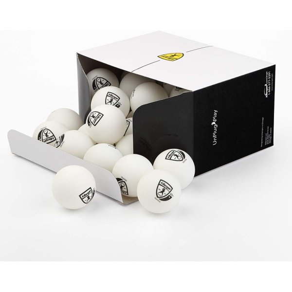 Killerspin 1-Star 40+ Table Tennis Balls, 25-Pack | Regulation Size 40mm | High-Performance ABS Training Balls for Enhanced Durability and Consistent Bounce