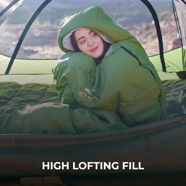 TETON Sports LEEF Ultralight Mummy Sleeping Bag Perfect for Backpacking, Hiking, and Camping - Image 3