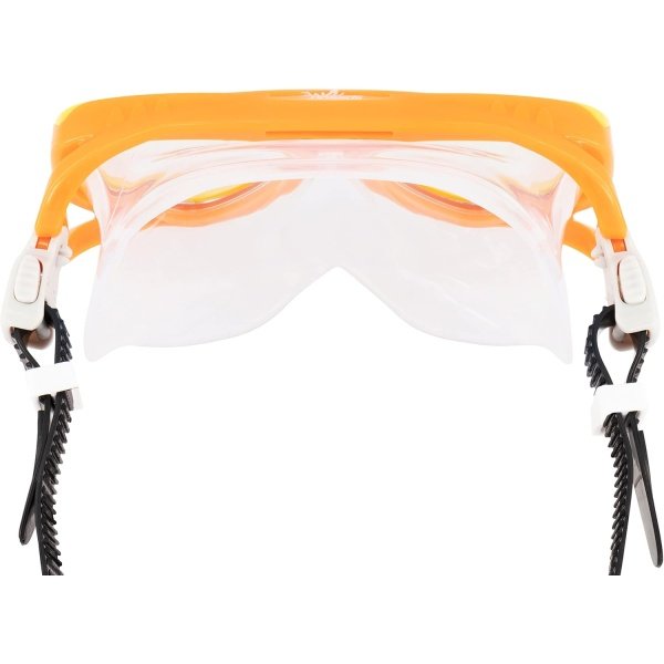 Speedo Unisex-Adult Swim Snorkel Dive Mask Anti-Fog with Nose Cover Adventure Series, MSF Oriole/Clear, Small/Medium - Image 3