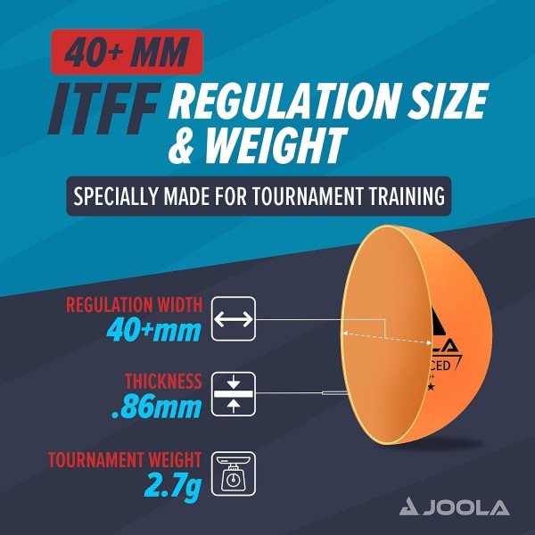JOOLA Training 3 Star Table Tennis Balls  120 Pack - 40+mm Regulation Bulk Ping Pong Balls for Competition and Recreational Play - Fun as a Cat Toy - Indoor and Outdoor Compatible - Image 3