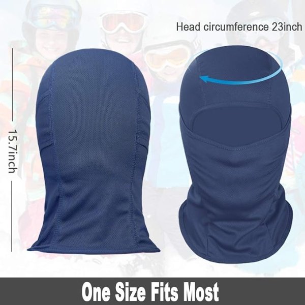 Achiou Ski Mask for Men Women, Balaclava Face Mask, Shiesty Mask UV Protector Lightweight for Motorcycle Snowboard - Image 4