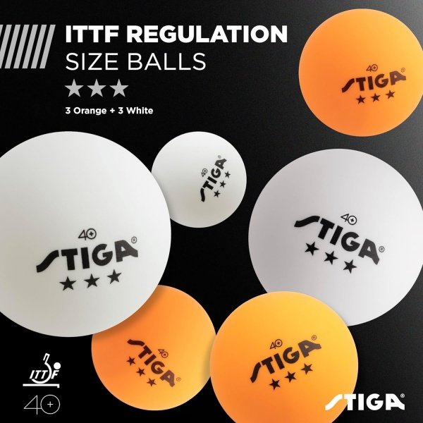 STIGA Performance  4 Player Table Tennis Set – USATT Approved Rackets and 3-Star Balls – 5-Ply Blade & Flared Handle – Perfect for Skill Development - Image 5